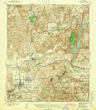 El Cajon California Historical topographic map, 1:62500 scale, 15 X 15 Minute, Year 1942