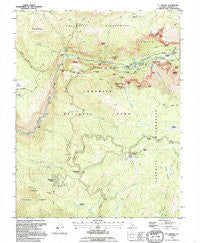 El Capitan California Historical topographic map, 1:24000 scale, 7.5 X 7.5 Minute, Year 1992