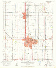 El Centro California Historical topographic map, 1:24000 scale, 7.5 X 7.5 Minute, Year 1957