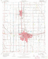 El Centro California Historical topographic map, 1:24000 scale, 7.5 X 7.5 Minute, Year 1957