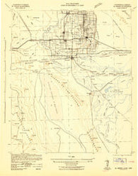 El Centro California Historical topographic map, 1:250000 scale, 1 X 1 Degree, Year 1942