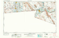 El Centro California Historical topographic map, 1:250000 scale, 1 X 2 Degree, Year 1958