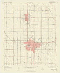 El Centro California Historical topographic map, 1:24000 scale, 7.5 X 7.5 Minute, Year 1957