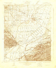 El Monte California Historical topographic map, 1:24000 scale, 7.5 X 7.5 Minute, Year 1923