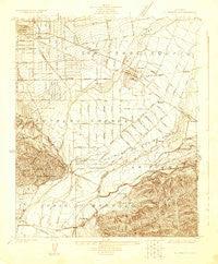 El Monte California Historical topographic map, 1:24000 scale, 7.5 X 7.5 Minute, Year 1923