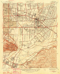El Monte California Historical topographic map, 1:24000 scale, 7.5 X 7.5 Minute, Year 1948