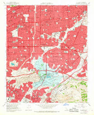 El Monte California Historical topographic map, 1:24000 scale, 7.5 X 7.5 Minute, Year 1966