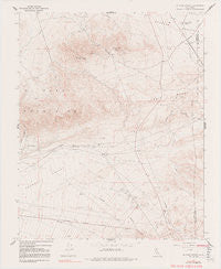 El Paso Peaks California Historical topographic map, 1:24000 scale, 7.5 X 7.5 Minute, Year 1967
