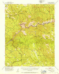 El Portal California Historical topographic map, 1:62500 scale, 15 X 15 Minute, Year 1947
