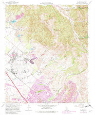 El Toro California Historical topographic map, 1:24000 scale, 7.5 X 7.5 Minute, Year 1968