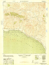 El Tranquillon California Historical topographic map, 1:24000 scale, 7.5 X 7.5 Minute, Year 1948