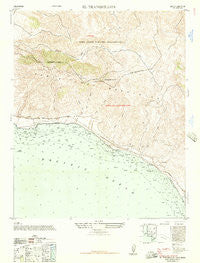 El Tranquillon California Historical topographic map, 1:24000 scale, 7.5 X 7.5 Minute, Year 1947