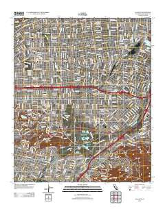 El Monte California Historical topographic map, 1:24000 scale, 7.5 X 7.5 Minute, Year 2012