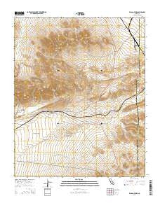 El Paso Peaks California Current topographic map, 1:24000 scale, 7.5 X 7.5 Minute, Year 2015
