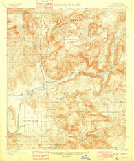 Elcajon California Historical topographic map, 1:62500 scale, 15 X 15 Minute, Year 1901