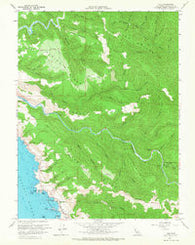 Elk California Historical topographic map, 1:24000 scale, 7.5 X 7.5 Minute, Year 1960