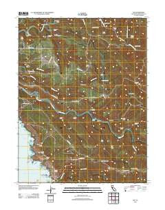 Elk California Historical topographic map, 1:24000 scale, 7.5 X 7.5 Minute, Year 2012