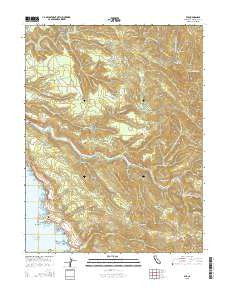 Elk California Current topographic map, 1:24000 scale, 7.5 X 7.5 Minute, Year 2015