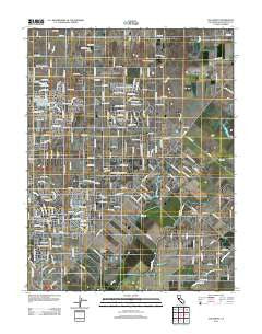 Elk Grove California Historical topographic map, 1:24000 scale, 7.5 X 7.5 Minute, Year 2012