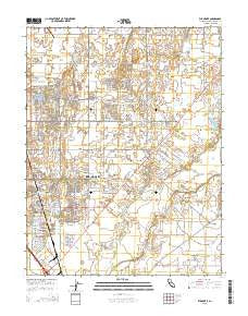 Elk Grove California Current topographic map, 1:24000 scale, 7.5 X 7.5 Minute, Year 2015