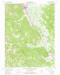 Elledge Peak California Historical topographic map, 1:24000 scale, 7.5 X 7.5 Minute, Year 1958