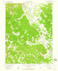 Elledge Peak California Historical topographic map, 1:24000 scale, 7.5 X 7.5 Minute, Year 1958