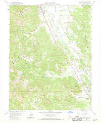 Elledge Peak California Historical topographic map, 1:24000 scale, 7.5 X 7.5 Minute, Year 1958
