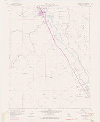 Elledge Peak California Historical topographic map, 1:24000 scale, 7.5 X 7.5 Minute, Year 1958