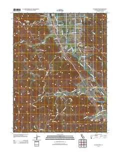 Elledge Peak California Historical topographic map, 1:24000 scale, 7.5 X 7.5 Minute, Year 2012
