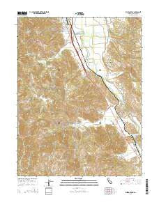 Elledge Peak California Current topographic map, 1:24000 scale, 7.5 X 7.5 Minute, Year 2015