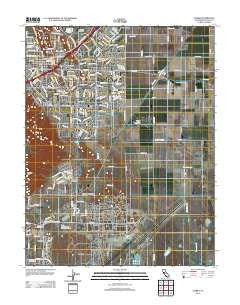 Elmira California Historical topographic map, 1:24000 scale, 7.5 X 7.5 Minute, Year 2012