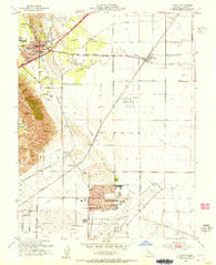 Elmira California Historical topographic map, 1:24000 scale, 7.5 X 7.5 Minute, Year 1953