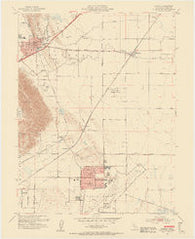 Elmira California Historical topographic map, 1:24000 scale, 7.5 X 7.5 Minute, Year 1953