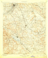 Elsinore California Historical topographic map, 1:125000 scale, 30 X 30 Minute, Year 1901