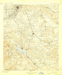 Elsinore California Historical topographic map, 1:125000 scale, 30 X 30 Minute, Year 1901
