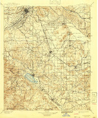 Elsinore California Historical topographic map, 1:125000 scale, 30 X 30 Minute, Year 1901