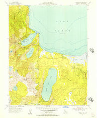 Emerald Bay California Historical topographic map, 1:24000 scale, 7.5 X 7.5 Minute, Year 1955