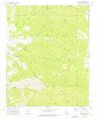 Emerald Mtn California Historical topographic map, 1:24000 scale, 7.5 X 7.5 Minute, Year 1972