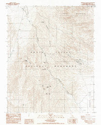 Emigrant Canyon California Historical topographic map, 1:24000 scale, 7.5 X 7.5 Minute, Year 1986