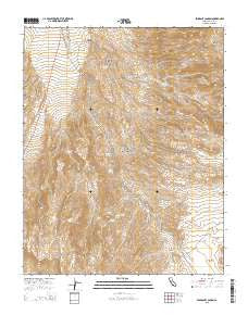Emigrant Canyon California Current topographic map, 1:24000 scale, 7.5 X 7.5 Minute, Year 2015