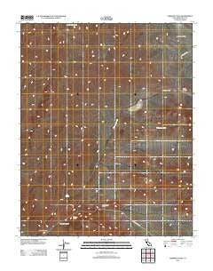 Emigrant Pass California Historical topographic map, 1:24000 scale, 7.5 X 7.5 Minute, Year 2012