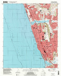 Encinitas California Historical topographic map, 1:24000 scale, 7.5 X 7.5 Minute, Year 1997