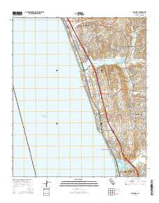 Encinitas California Current topographic map, 1:24000 scale, 7.5 X 7.5 Minute, Year 2015