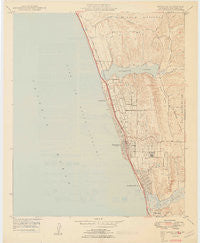 Encinitas California Historical topographic map, 1:24000 scale, 7.5 X 7.5 Minute, Year 1949