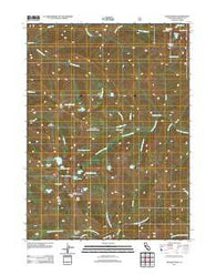 English Peak California Historical topographic map, 1:24000 scale, 7.5 X 7.5 Minute, Year 2012