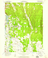 Enterprise California Historical topographic map, 1:24000 scale, 7.5 X 7.5 Minute, Year 1957