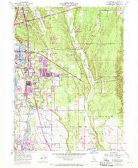Enterprise California Historical topographic map, 1:24000 scale, 7.5 X 7.5 Minute, Year 1957