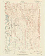 Enterprise California Historical topographic map, 1:24000 scale, 7.5 X 7.5 Minute, Year 1957