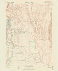 Enterprise California Historical topographic map, 1:24000 scale, 7.5 X 7.5 Minute, Year 1957