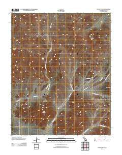 Epaulet Peak California Historical topographic map, 1:24000 scale, 7.5 X 7.5 Minute, Year 2012
